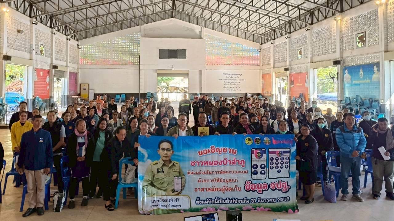  พช.สุวรรณคูหา เดินหน้า! จัดประชุมชี้แจงเตรียมความพร้อมผู้จัดเก็บข้อมูล จปฐ. ปี 2569 